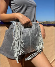 Charger l'image dans la galerie, Sac Alba Gris Argent Irisé - Élégance Lumineuse pour la Femme Moderne