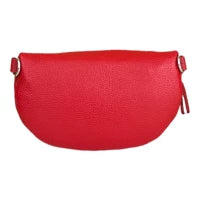 Charger l'image dans la galerie, Sac Banane En Cuir Grainé Homme et Femmme Format Classique Porté Ceinture et Poitrine Idéal Sport et Voyage Matéra-Rouge