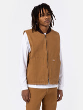 Charger l'image dans la galerie, Veste Dickies Sans Manches Doublée Sherpa Duck Canvas Camel