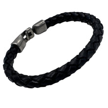 Charger l'image dans la galerie, Bracelet Homme Cuir Tressé Punto Ar 300 - Élégance et Raffinement en Noir et Brun
