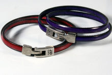 Charger l'image dans la galerie, Bracelet Homme et Femme Cuir Plat "Punto Ar Chiqita Doble" - Élégance et Style au Quotidien