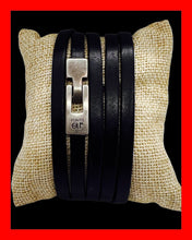 Charger l'image dans la galerie, Bracelet Mixte Cuir Plat Punto Ar 75 - Style Unique en Cuir Argentin, Espagnol et Italien