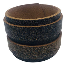 Charger l'image dans la galerie, Bracelet de Force en Cuir Véritable Double Lanières Marron Aspect Vielli - AMARANTE, Style et Robustesse