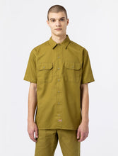 Charger l'image dans la galerie, Chemise Homme Dickies Work Shirt Kaki Clair à Manches Courtes - Style Décontracté et Pratique