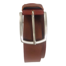 Charger l'image dans la galerie, Ceinture Homme Cuir Véritable Taille Ajustable Largeur 3,5 cm Marron Clair - CTR2010