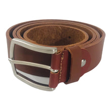 Charger l'image dans la galerie, Ceinture Homme Cuir Véritable Taille Ajustable Largeur 3,5 cm Marron Clair - CTR2010