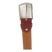 Charger l'image dans la galerie, Ceinture Homme Cuir Véritable Taille Ajustable Largeur 3,5 cm Marron Clair - CTR2010