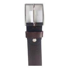 Charger l'image dans la galerie, Ceinture Homme en Cuir Véritable 3,5 cm Marron Foncé - CTR2011, Élégance et Durabilité