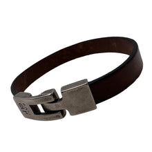 Charger l'image dans la galerie, Bracelet Mixte Punto Ar 20 en Cuir Plat - Style Élégant en Noir, Brun, et Rouge