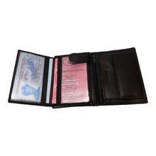 Charger l'image dans la galerie, Portefeuille en Cuir 3 Volets RMN 8199 Marron Foncé - Élégant et Fonctionnel