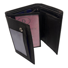 Charger l'image dans la galerie, Portefeuille en Cuir 3 Volets RMN 8199 Marron Foncé - Élégant et Fonctionnel