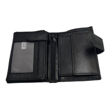 Charger l'image dans la galerie, Portefeuille Cuir 3 Volets RMPortefeuille Cuir 3 Volets RMN 90027 Noir - Élégance et FonctionnalitéN 90027 Noir