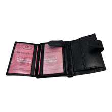 Charger l'image dans la galerie, Portefeuille Cuir 3 Volets RMPortefeuille Cuir 3 Volets RMN 90027 Noir - Élégance et FonctionnalitéN 90027 Noir