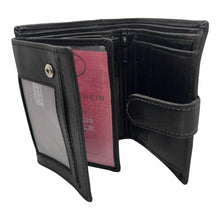 Charger l'image dans la galerie, Portefeuille Cuir 3 Volets RMPortefeuille Cuir 3 Volets RMN 90027 Noir - Élégance et FonctionnalitéN 90027 Noir