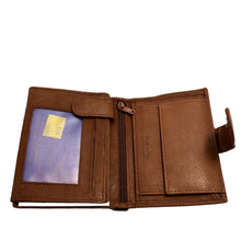 Charger l'image dans la galerie, Portefeuille Cuir 3 Volets RMN 9916 Marron Clair - Organisez vos Essentiels avec Style
