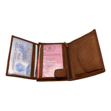 Charger l'image dans la galerie, Portefeuille Cuir 3 Volets RMN 9902 Marron Clair - Élégance et Fonctionnalité pour Vos Essentiels