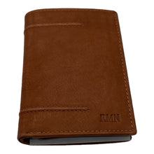 Charger l'image dans la galerie, Portefeuille Cuir 3 Volets RMN 9902 Marron Clair - Élégance et Fonctionnalité pour Vos Essentiels
