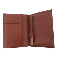 Charger l'image dans la galerie, Portefeuille en Cuir de Vachette avec Chaîne - Style Spirit R6549 Marron
