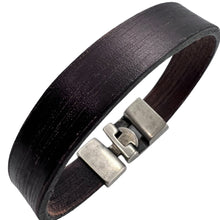 Charger l'image dans la galerie, Bracelet Homme Cuir Plat Punto Ar 24 VINTAGE - Élégance Masculine et Style Rétro