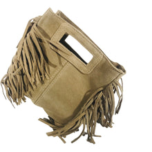 Charger l'image dans la galerie, Sac Alba Beige - Élégance en Croûte de Cuir Façon Daim, Parfait pour Toutes les Occasions