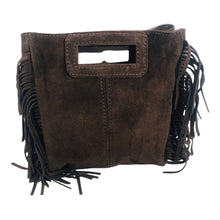 Charger l'image dans la galerie, Sac Alba Chocolat-Bandoulière en Croûte de Cuir - Élégance Italienne