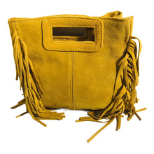 Charger l'image dans la galerie, Sac Alba Jaune- Bandoulière en Croûte de Cuir - Lumière d'Italie