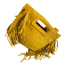 Charger l'image dans la galerie, Sac Alba Jaune- Bandoulière en Croûte de Cuir - Lumière d'Italie