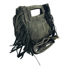 Charger l'image dans la galerie, Sac Alba Kaki-Bandoulière en Croûte de Cuir - Élégance Italienne