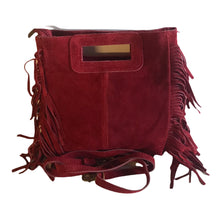 Charger l'image dans la galerie, Sac Alba Rouge-en Croûte de Cuir Bandoulière - Élégance Italienne 🇮🇹