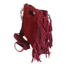 Charger l'image dans la galerie, Sac Alba Rouge-en Croûte de Cuir Bandoulière - Élégance Italienne 🇮🇹