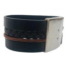 Charger l'image dans la galerie, Bracelet Manchette en Cuir Multi-Lanières - Élégance Unisexe pour Toutes Occasions