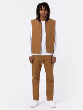 Charger l&#39;image dans la galerie, Veste Dickies Sans Manches Doublée Sherpa Duck Canvas Camel
