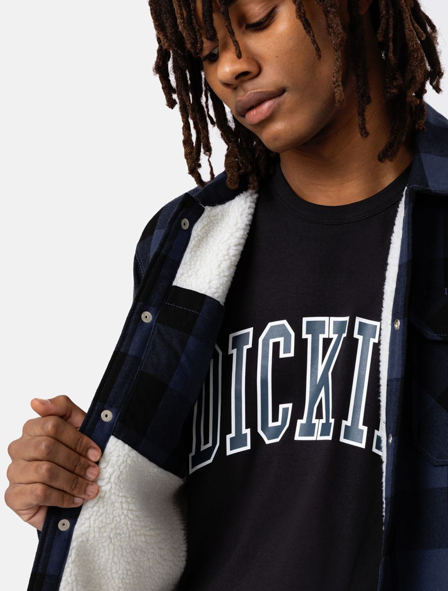 Chemise Homme Dickies Sacramento Doublée Sherpa Lined Blue