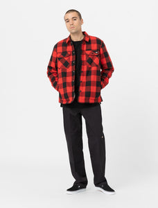 Chemise Homme Dickies Sacramento Doublée Sherpa Lined Rouge