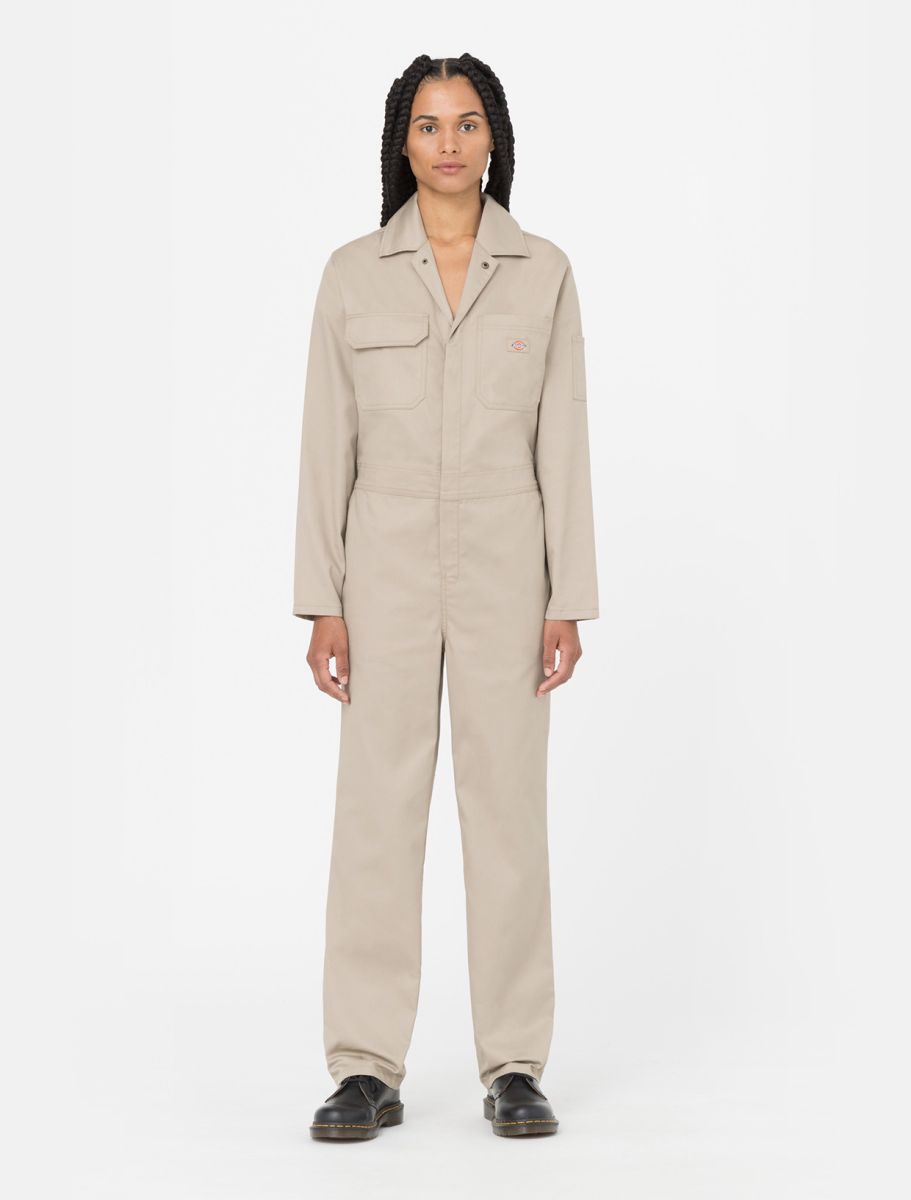 Combinaison Femme Dickies Haughton Manches Longues Beige