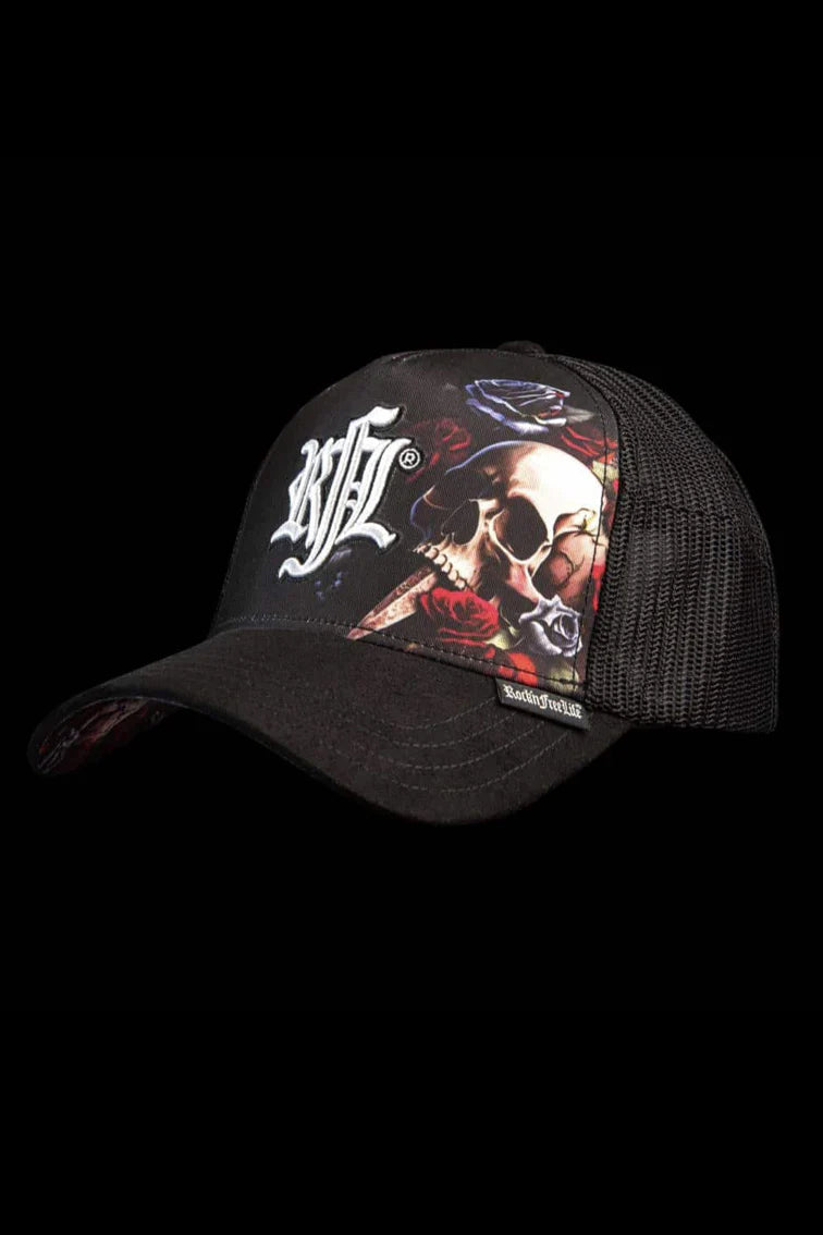 CASQUETTE ROCK’NFREELIFE FLOWER SKULL