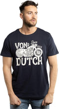 Charger l&#39;image dans la galerie, Tee Shirt Homme Von Dutch Col Rond Manches Courtes LOGO 3-NV-Bleu Marine
