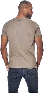 Tee Shirt Homme Von Dutch Col V Manches Courtes BUCK-TA-Taupe