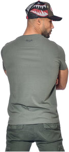 Tee Shirt Homme Von Dutch Col Rond Manches Courtes FRONT/K-KAKI