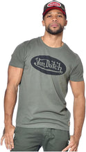 Charger l&#39;image dans la galerie, Tee Shirt Homme Von Dutch Col Rond Manches Courtes FRONT/K-KAKI
