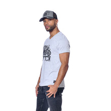 Charger l&#39;image dans la galerie, Tee Shirt Homme Von Dutch Col V Manches Courtes Motar/G-Gris
