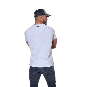 Tee Shirt Homme Von Dutch Col V Manches Courtes Motar/G-Gris