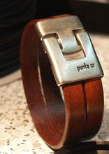 Charger l&#39;image dans la galerie, BRACELET HOMME CUIR PUNTO AR OVEJERA - Style Élégant et Moderne
