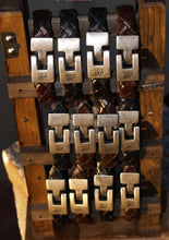 Charger l&#39;image dans la galerie, BRACELET HOMME CUIR TRESSE PUNTO AR CHOCOLATE

