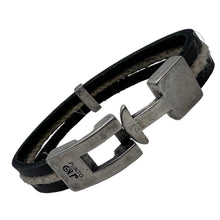 Charger l&#39;image dans la galerie, Bracelet Homme et Femme Cuir et Chanvre Punto Ar 115
