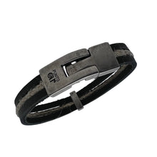 Charger l&#39;image dans la galerie, Bracelet Homme et Femme Cuir et Chanvre Punto Ar 115
