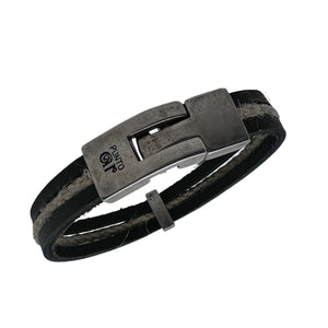 Bracelet Homme et Femme Cuir et Chanvre Punto Ar 115