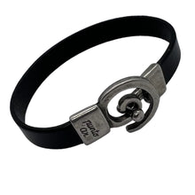 Charger l&#39;image dans la galerie, Bracelet Homme et Femme Cuir Plat Punto Ar 31
