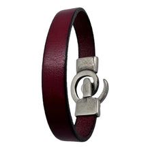 Charger l&#39;image dans la galerie, Bracelet Homme et Femme Cuir Plat Punto Ar 31
