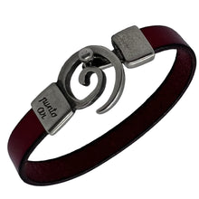 Charger l&#39;image dans la galerie, Bracelet Homme et Femme Cuir Plat Punto Ar 31
